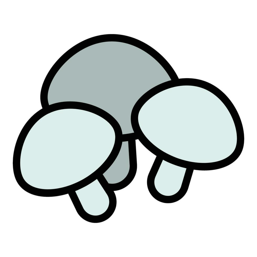 Fungi mushroom icon vector flat
