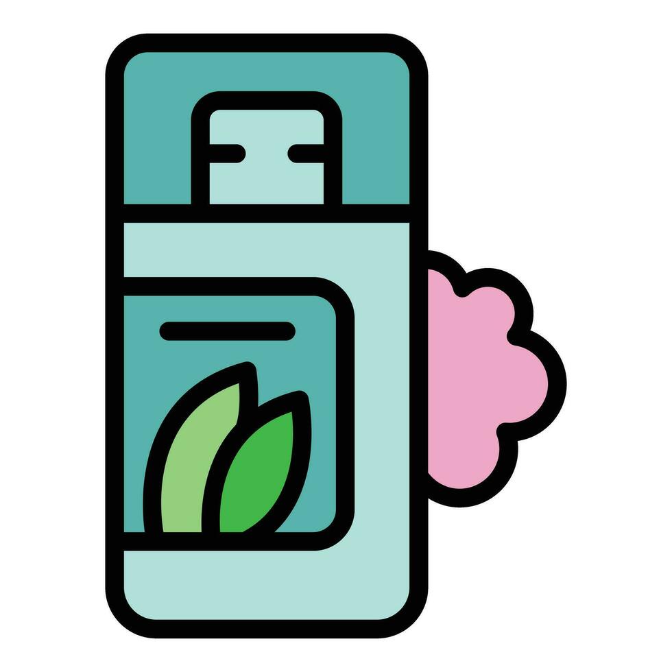 Coco spray icon vector flat