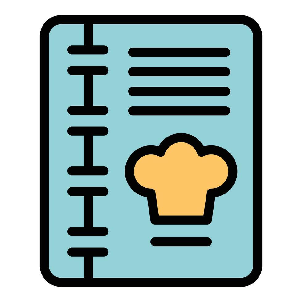 Home recipe book icon vector flat
