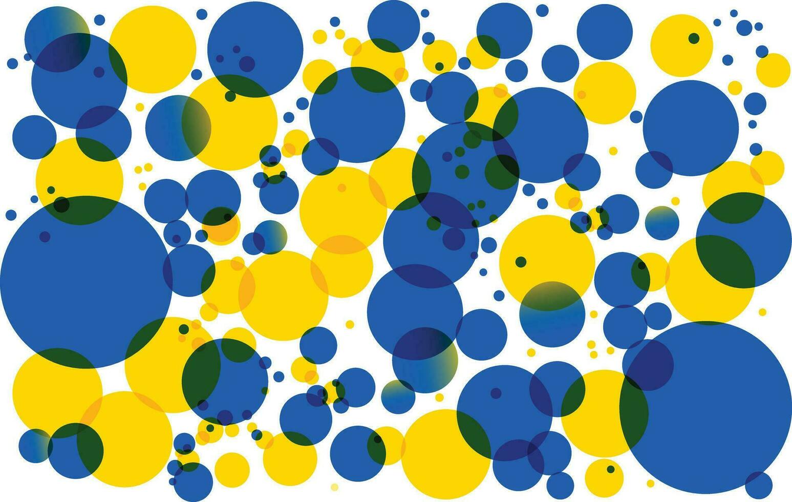 Background with bubbles pattern with Ukrainian blue and yellow colorWeb vector