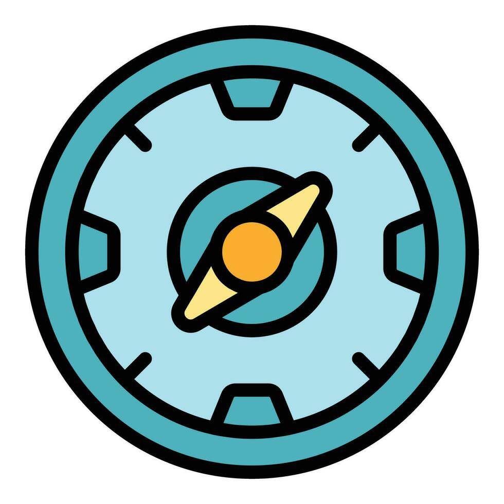 Compass expert icon vector flat