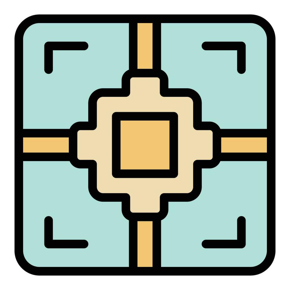 Business target icon vector flat