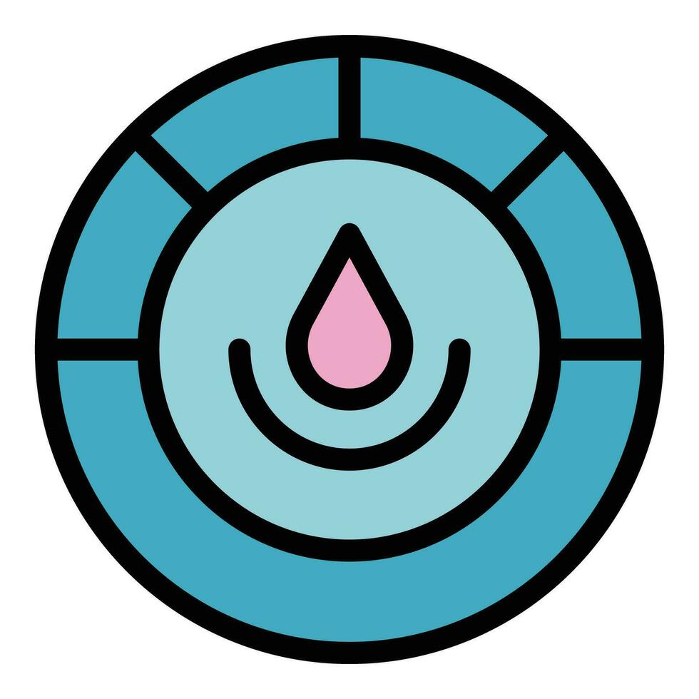 Drop success icon vector flat