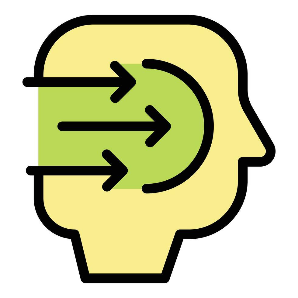 Mind comfort zone icon vector flat