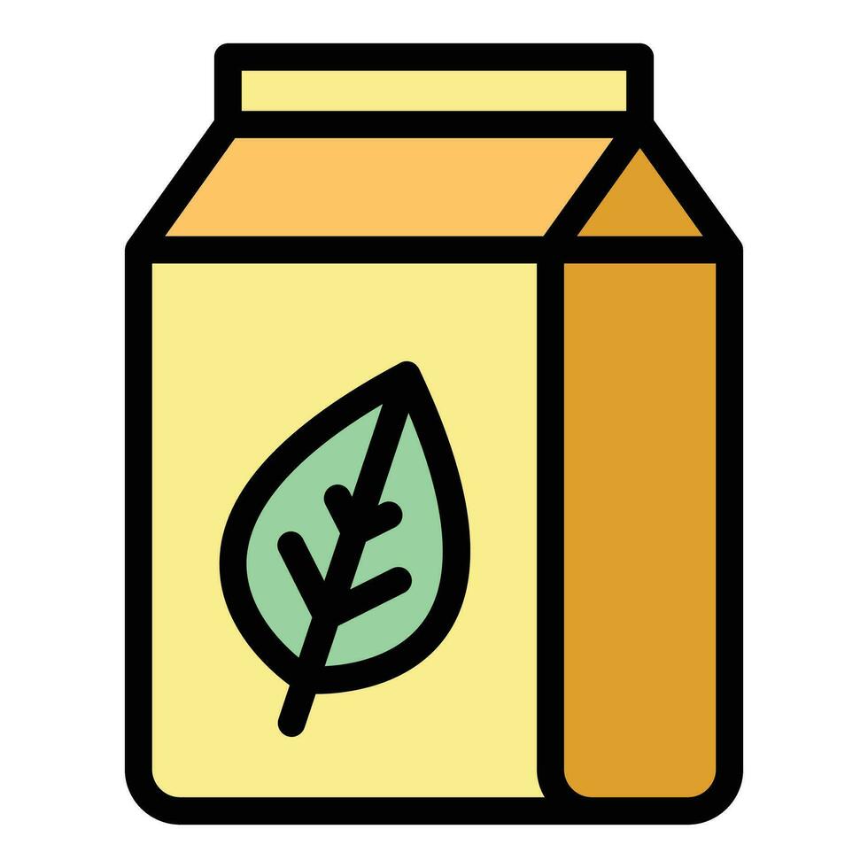 Eco package icon vector flat