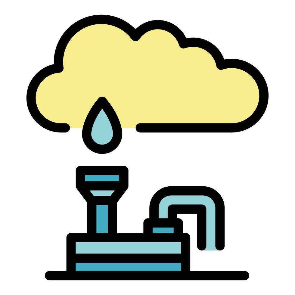 Environmentally friendly water icon vector flat