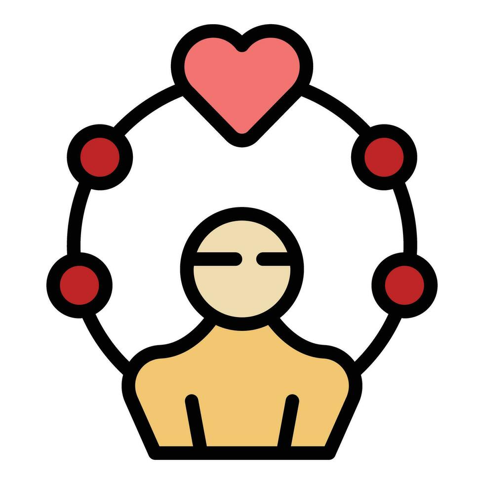 Generosity icon vector flat