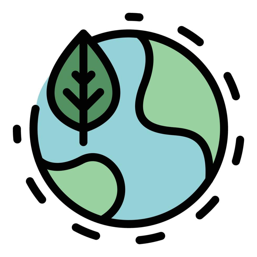 Planet Earth icon vector flat