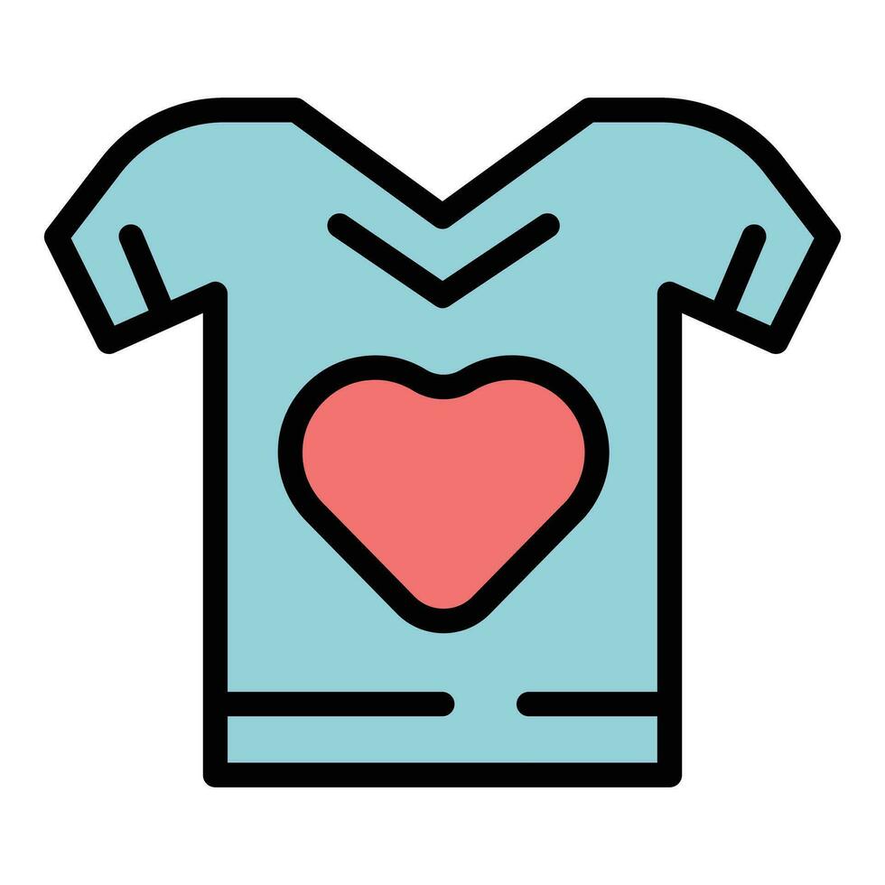 Generosity tshirt icon vector flat