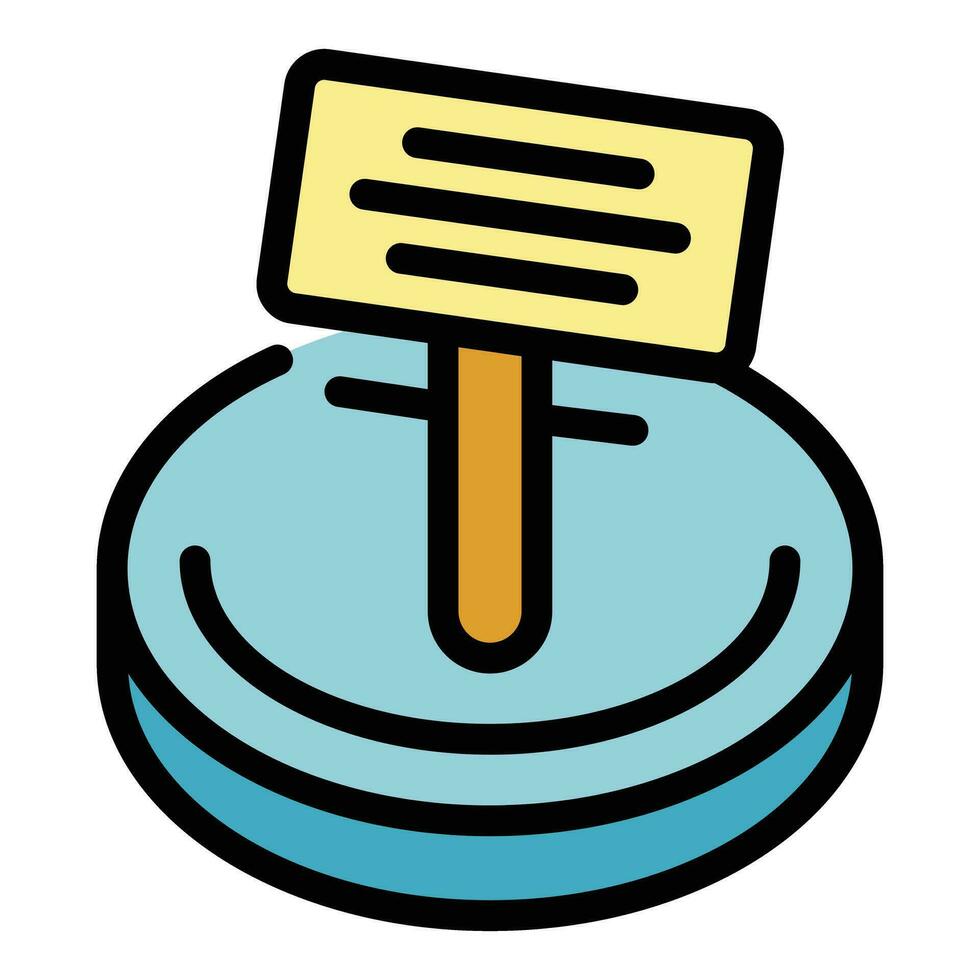 Escape board icon vector flat