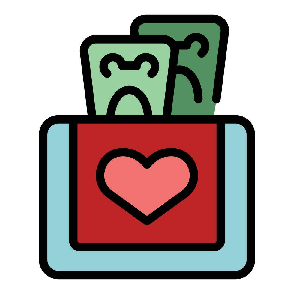 Generosity box icon vector flat