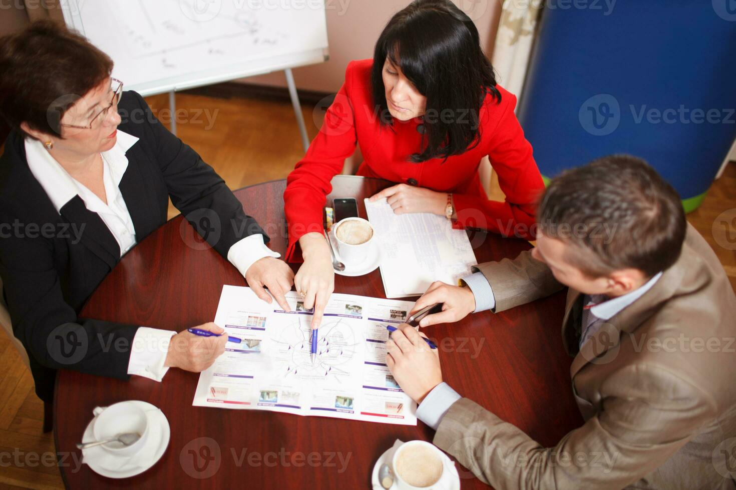 Business team having a meeting photo