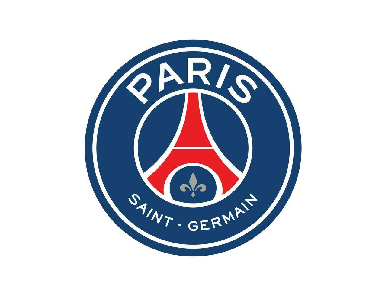 psg club logo símbolo liga 1 fútbol americano francés resumen diseño vector ilustración