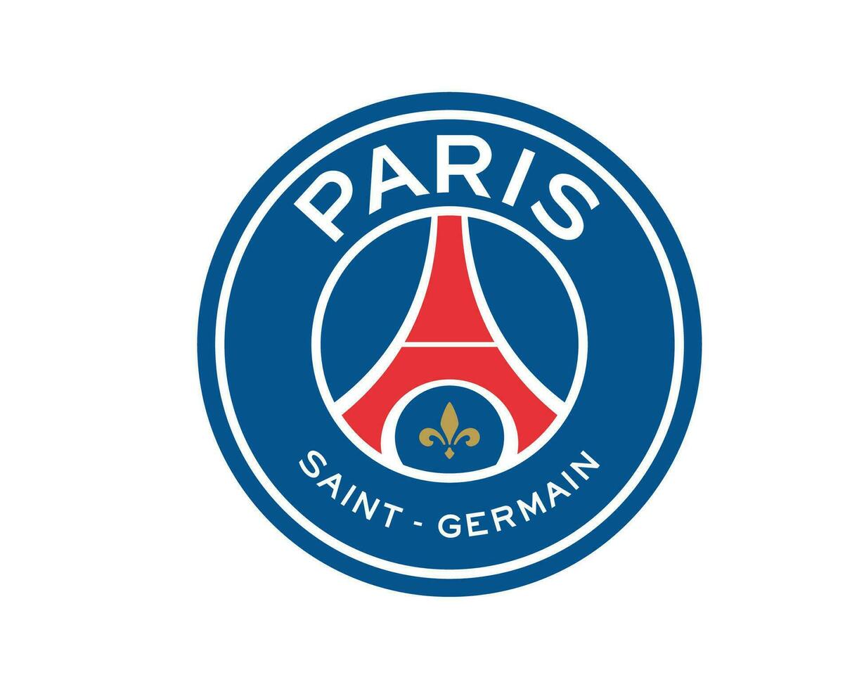 Paris Saint Germain Club Logo Symbol Ligue 1 Football French Abstract Design Vector Illustration