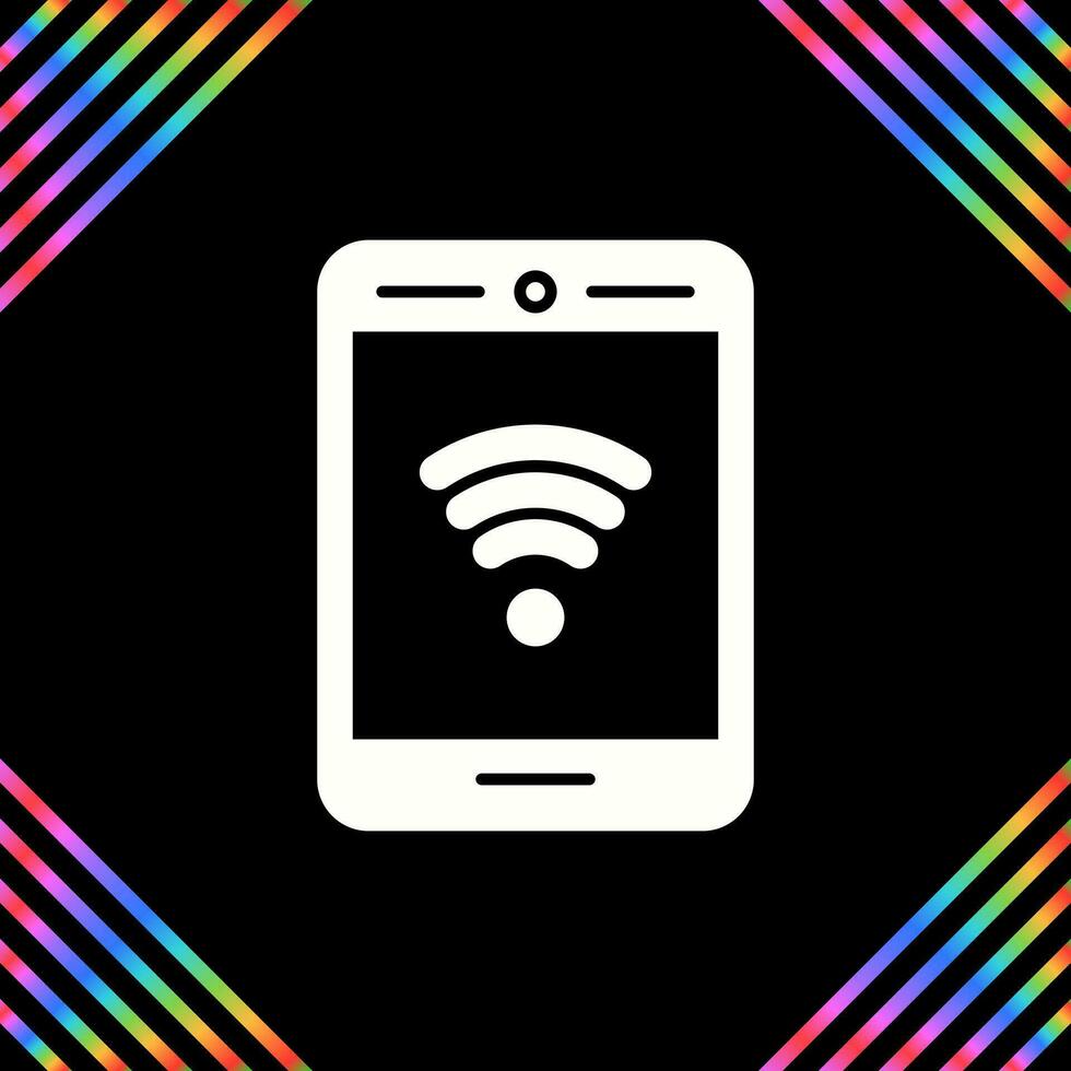 Phone With Signal Vector Icon