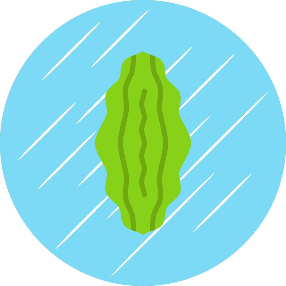 Bitter Melon Vector Icon Design