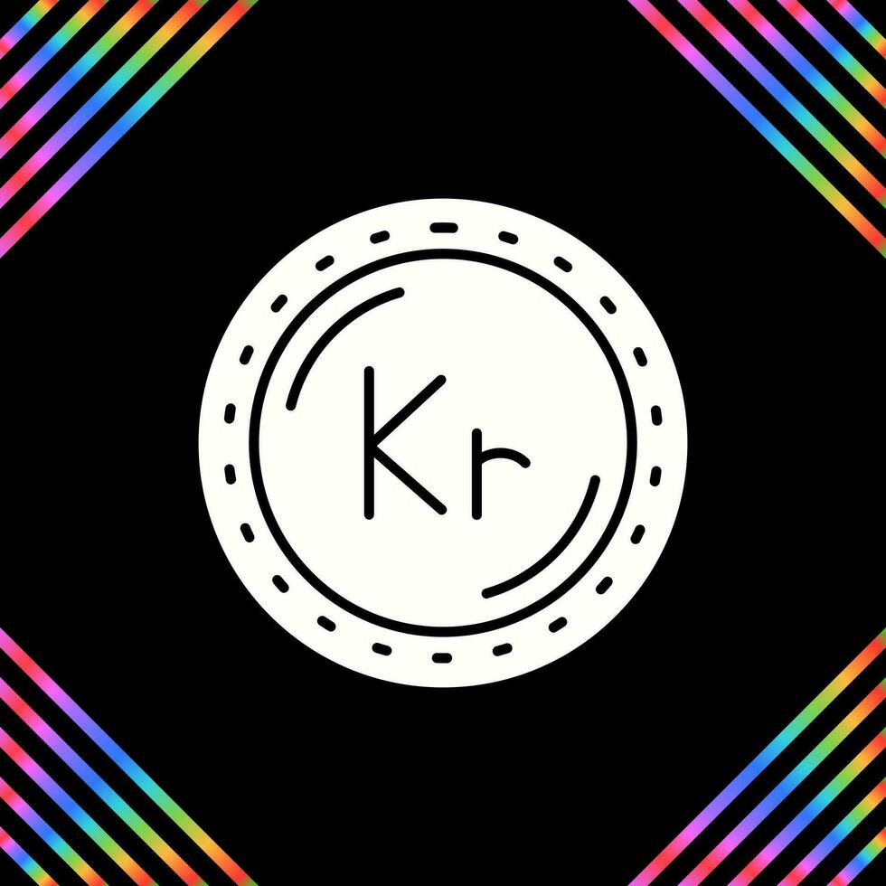 Krone Currency Vector Icon