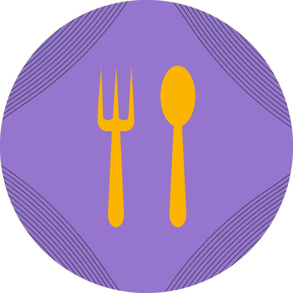 Spoon and Fork Vector Icon