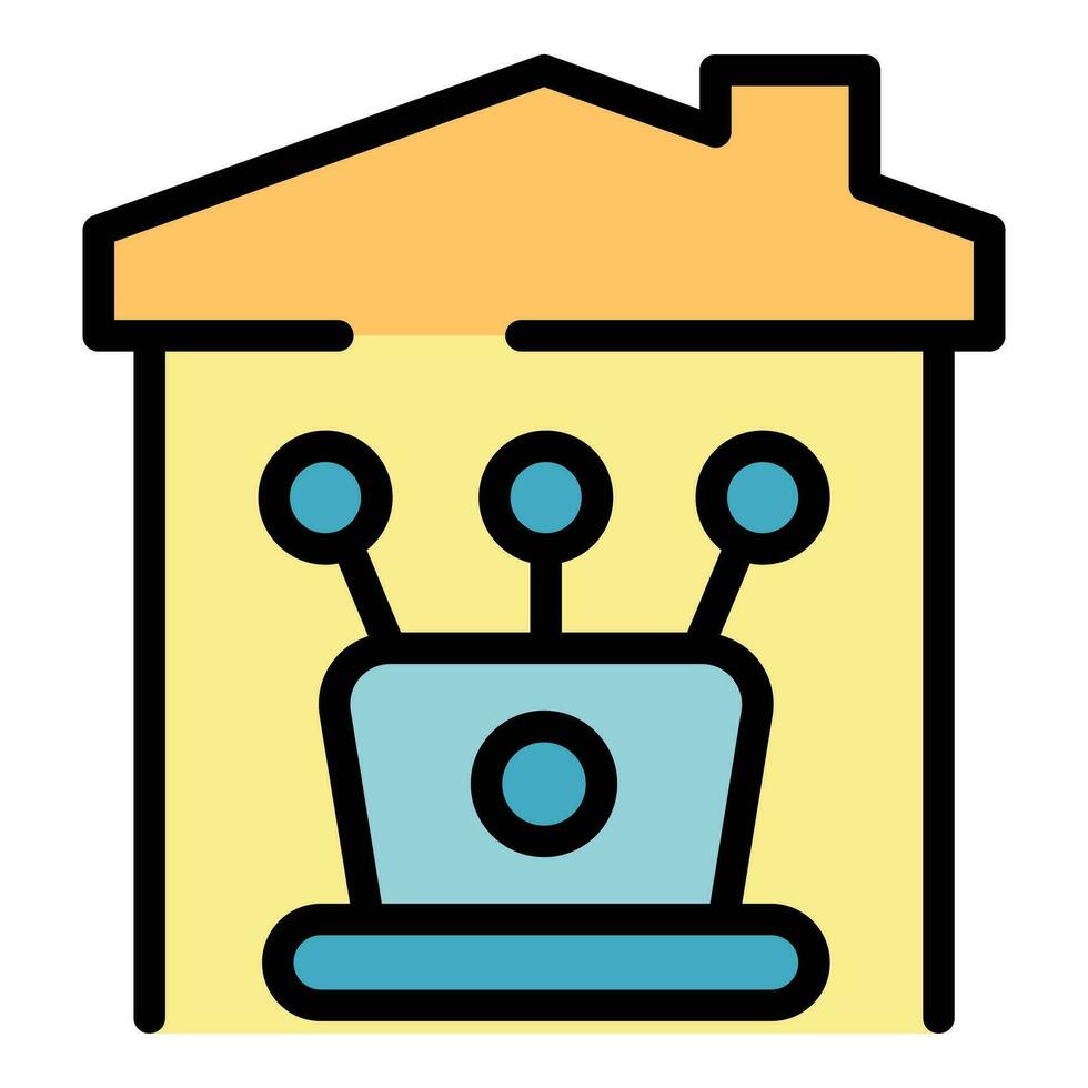 Home work icon vector flat