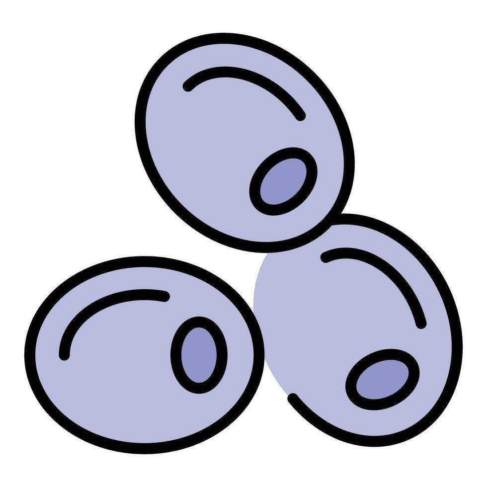 Clean olives icon vector flat