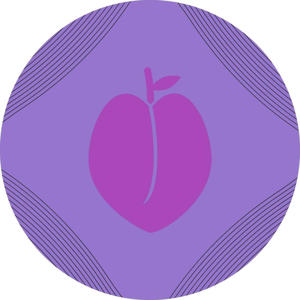 Peach Vector Icon