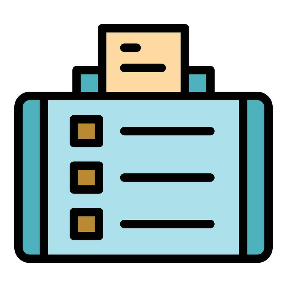 Tablet pos machine icon vector flat