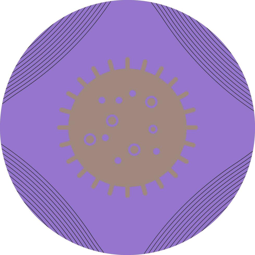 Bacteria in Slide Vector Icon
