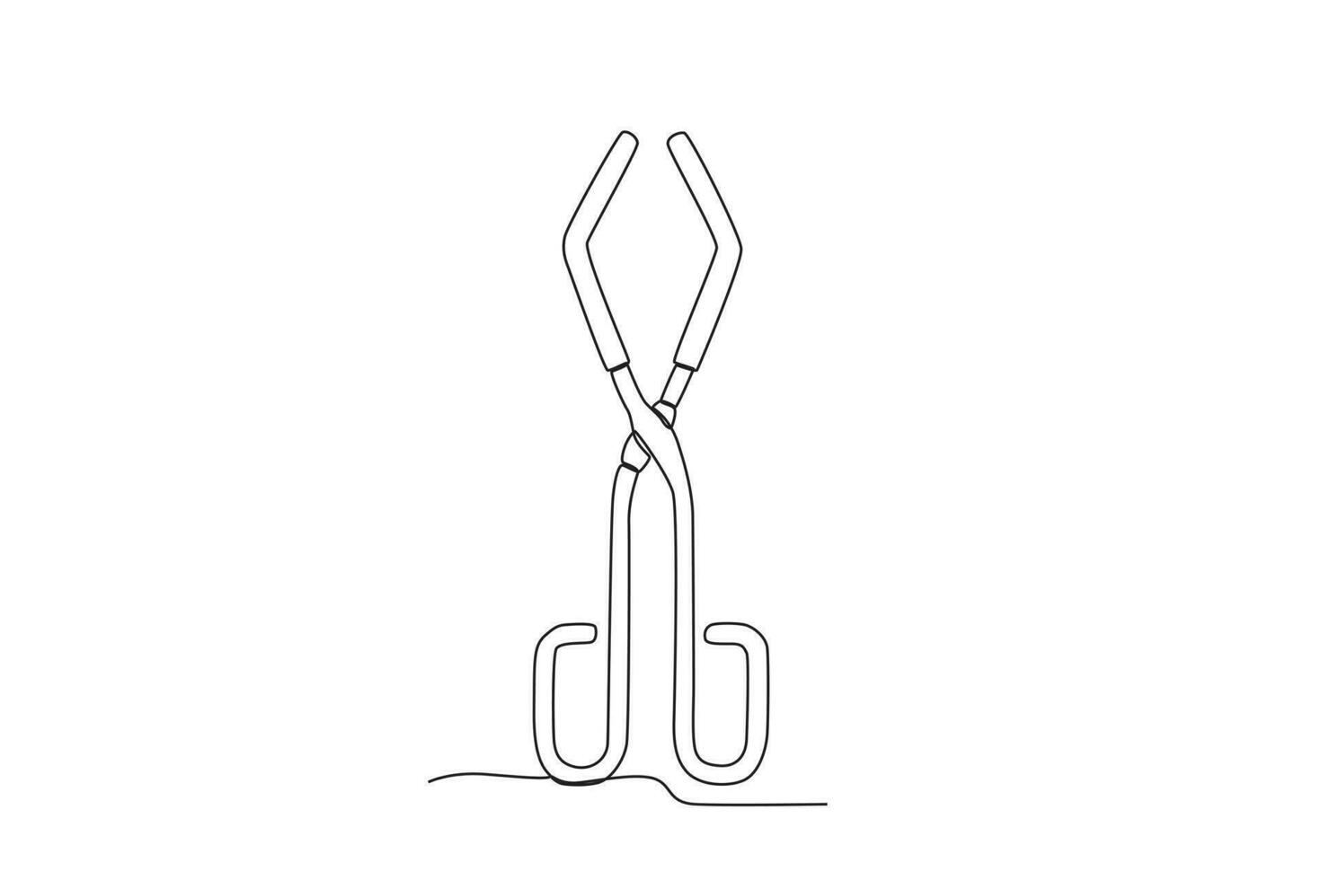 A laboratory crutch pliers vector