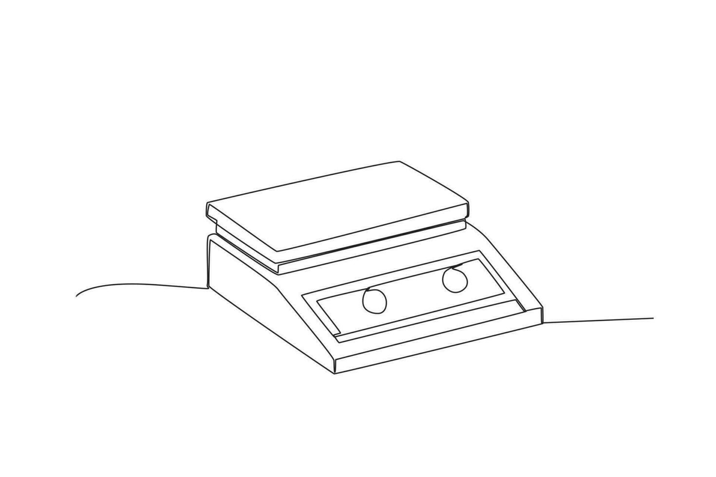 A laboratory digital balance vector