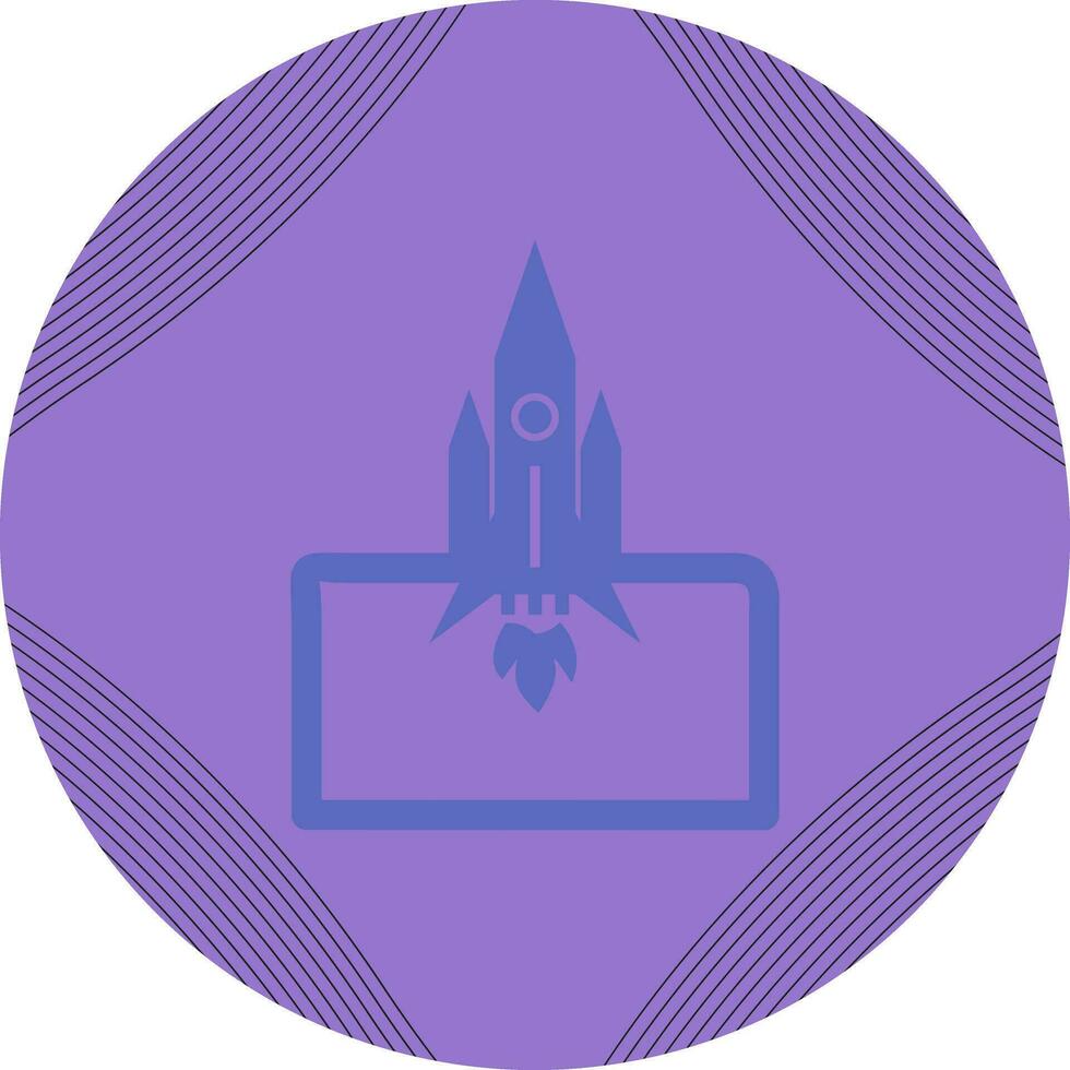 Rocket Launched Vector Icon