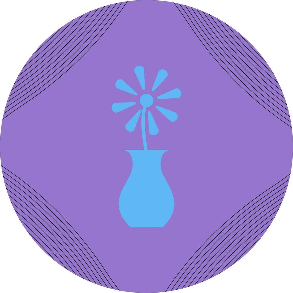 icono de vector de florero