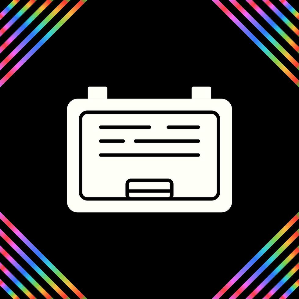 White Board Vector Icon
