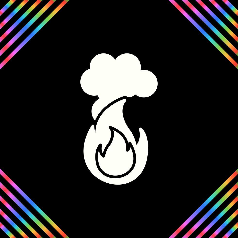 Fire Pollution Vector Icon