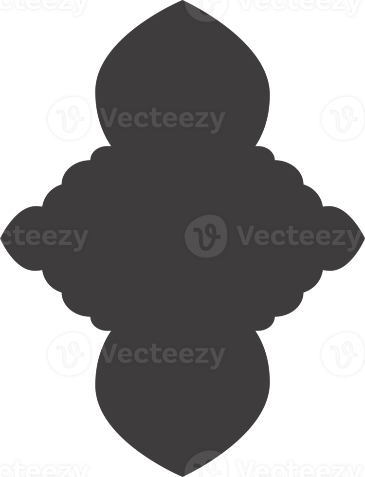 Ramadan telaio forma. islamico finestra e porta icona. Arabo orientale arco. silhouette di arabesco tradizionale modello png