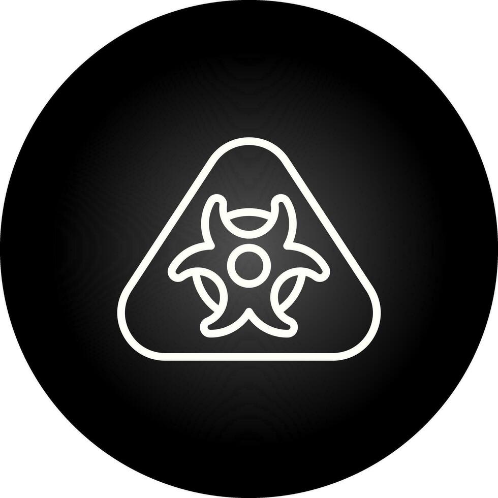 Hazardous materials symbol Vector Icon