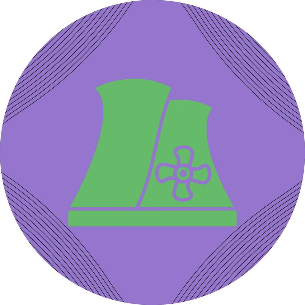 Nuclear Plant Vector Icon