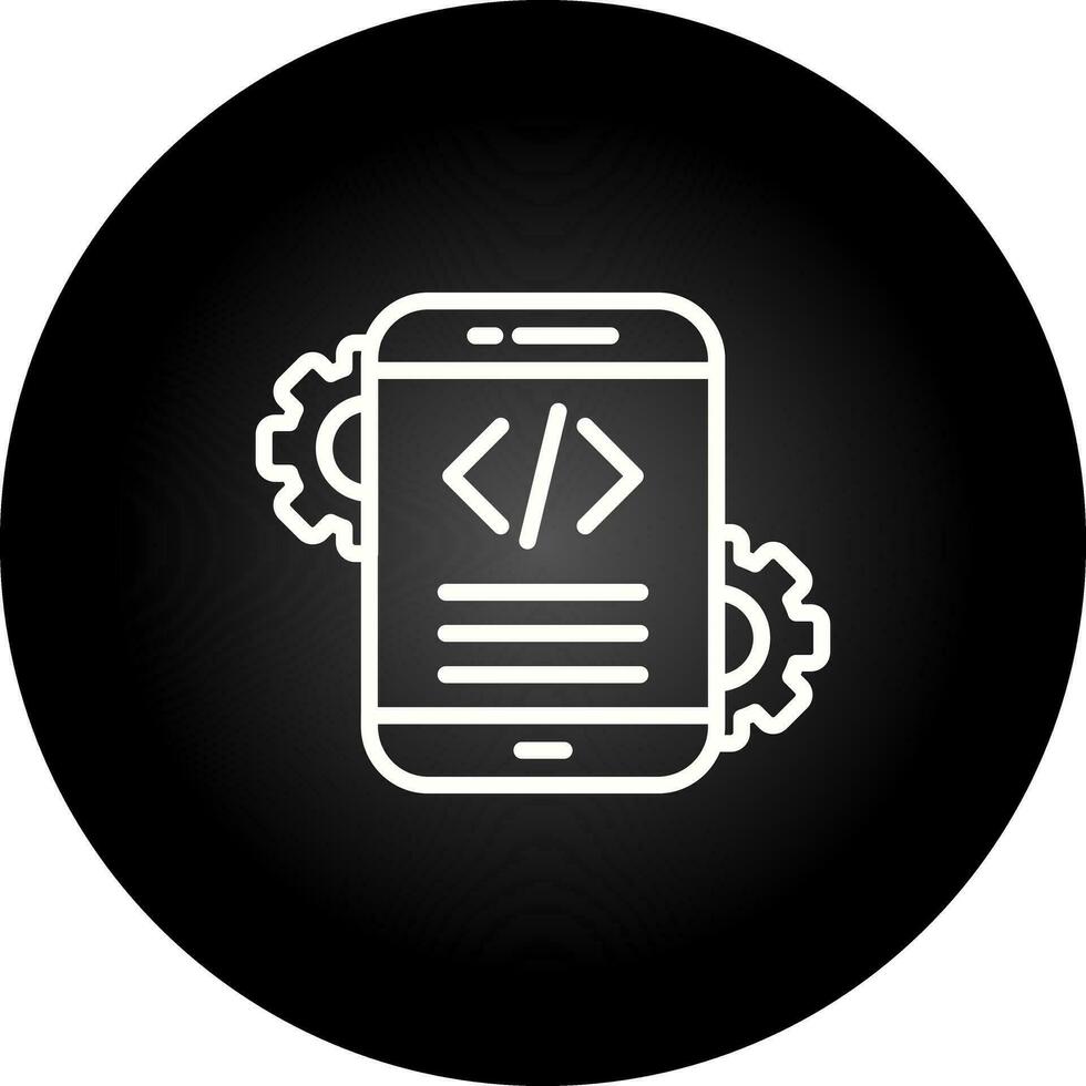 Mobile App Development Vector Icon