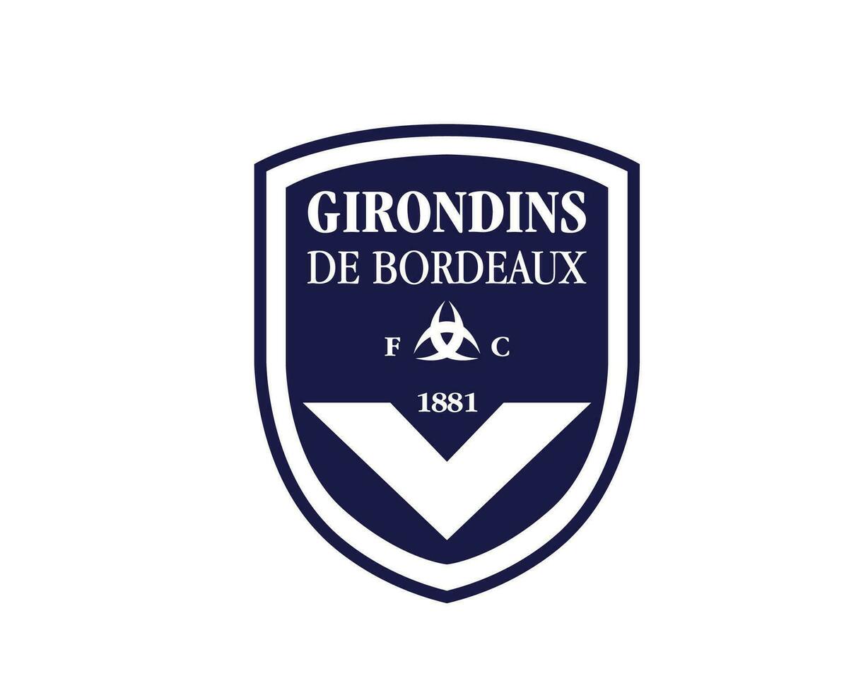 Bordeaux Club Symbol Logo Ligue 1 Football French Abstract Design Vector Illustration
