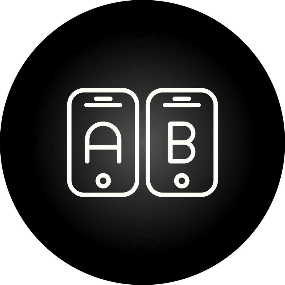 A B Testing Vector Icon