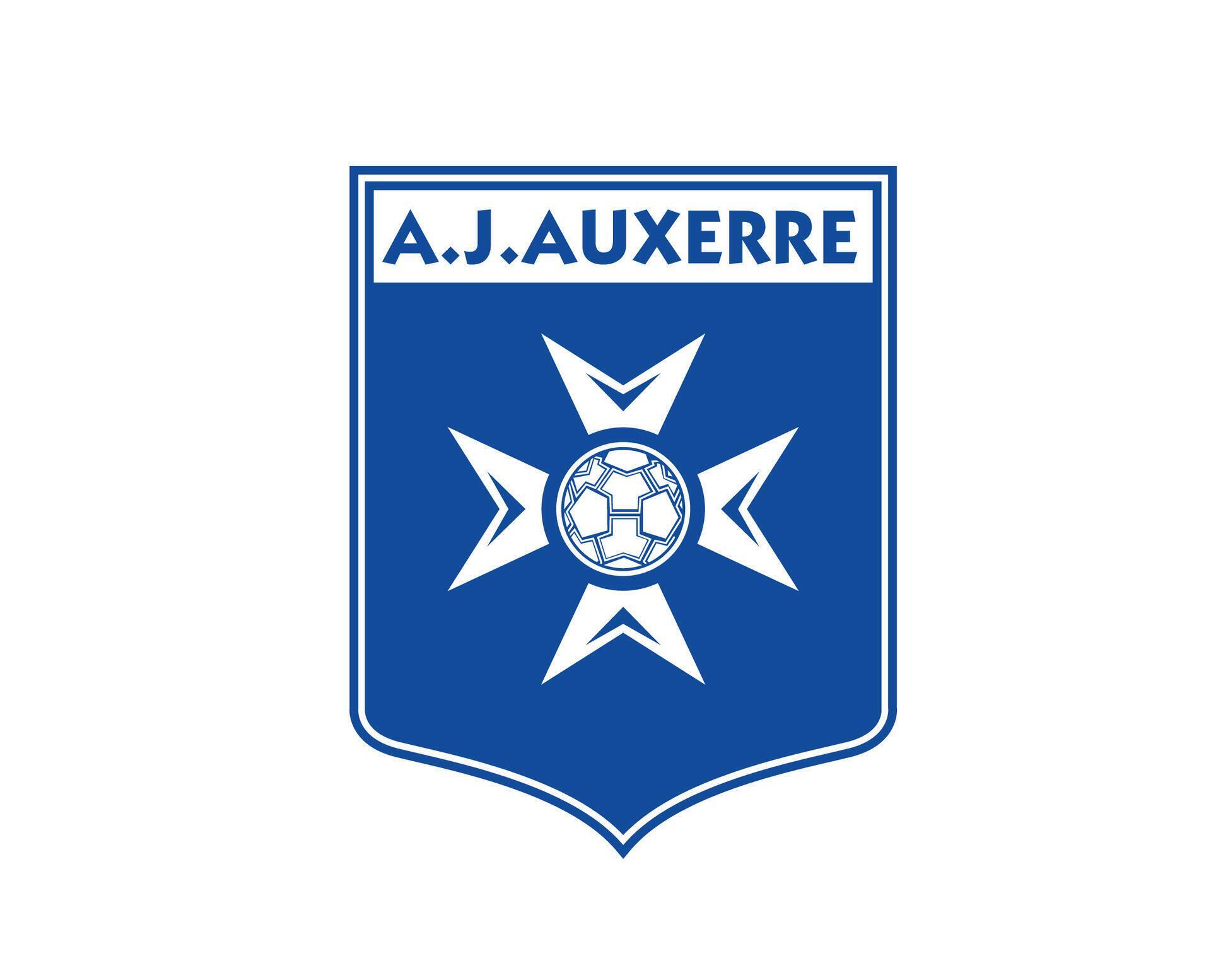 AJ Auxerre Club Logo Symbol Ligue 1 Football French Abstract Design 