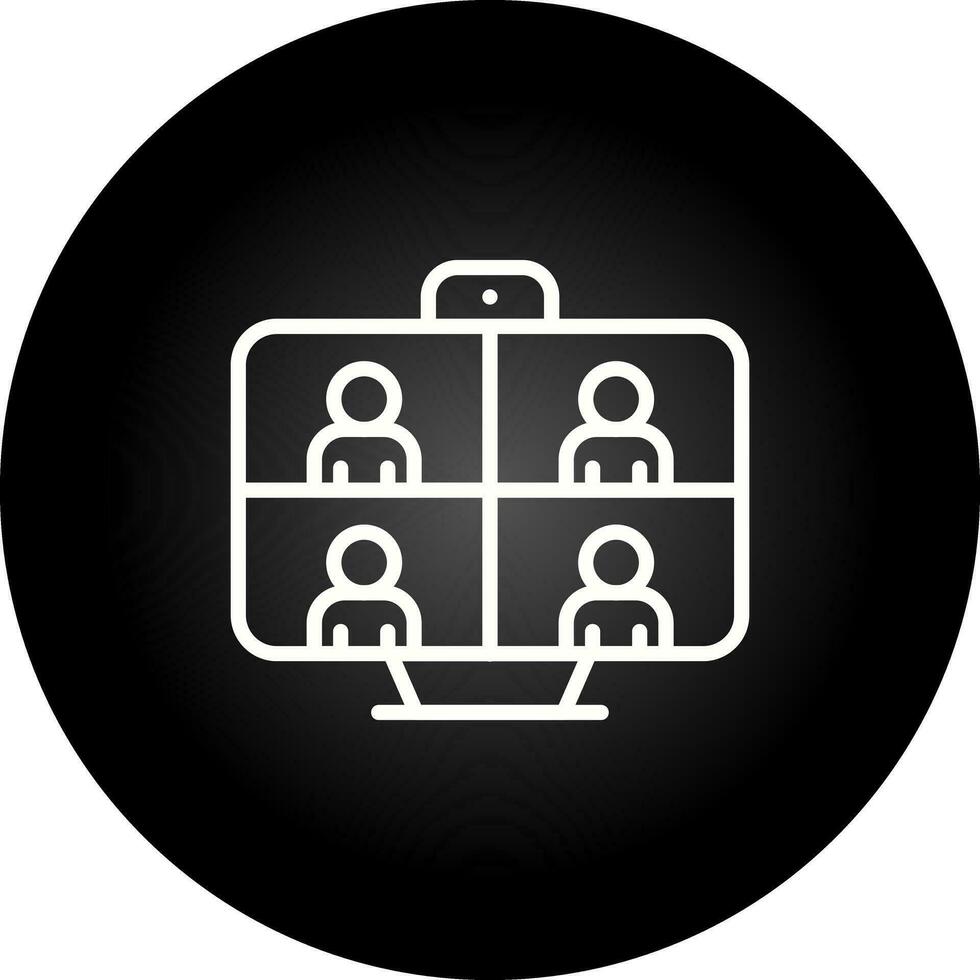 Video Conferencing Vector Icon