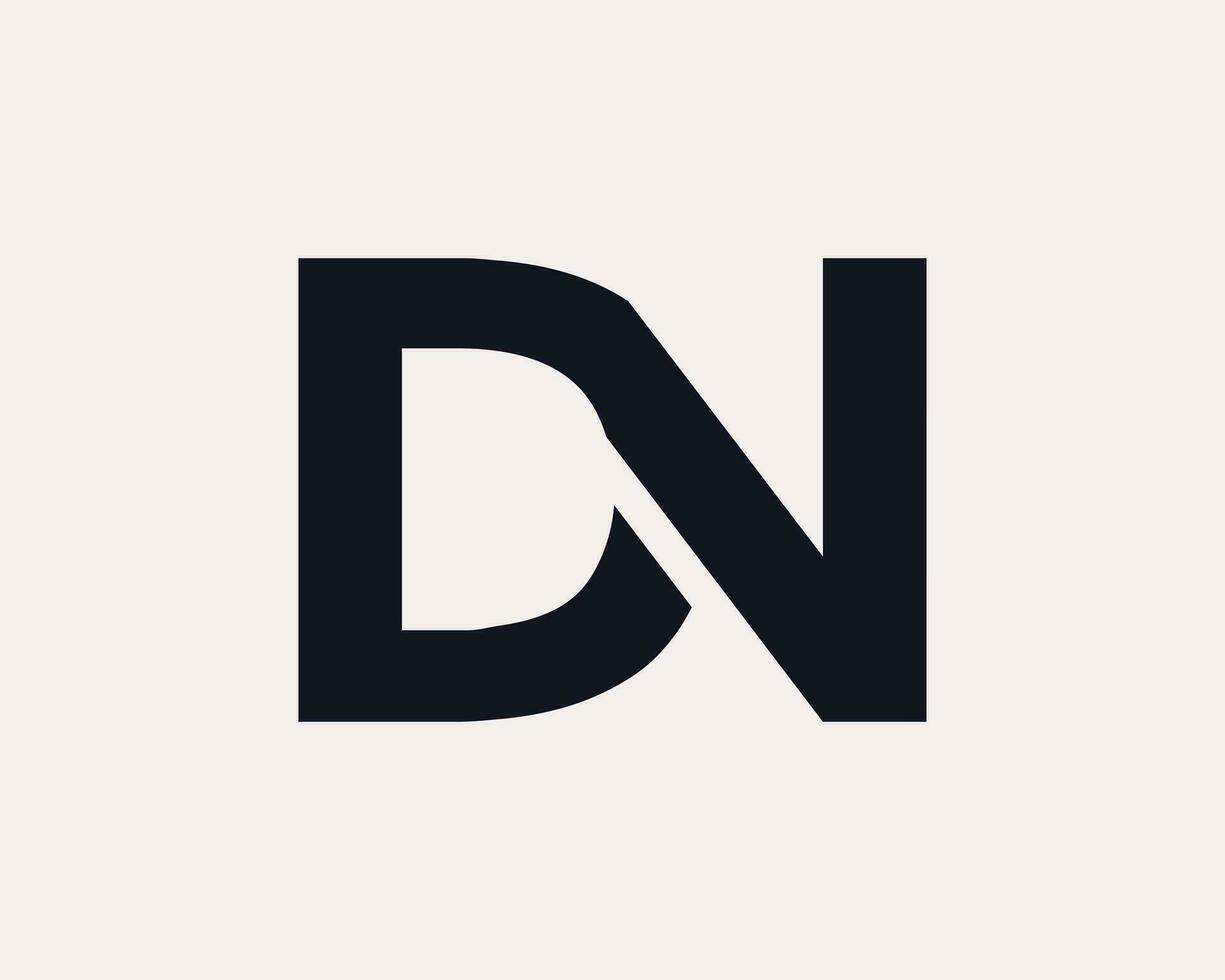 creativo alfabeto 'dn' logo diseño modelo para tu negocio. vector
