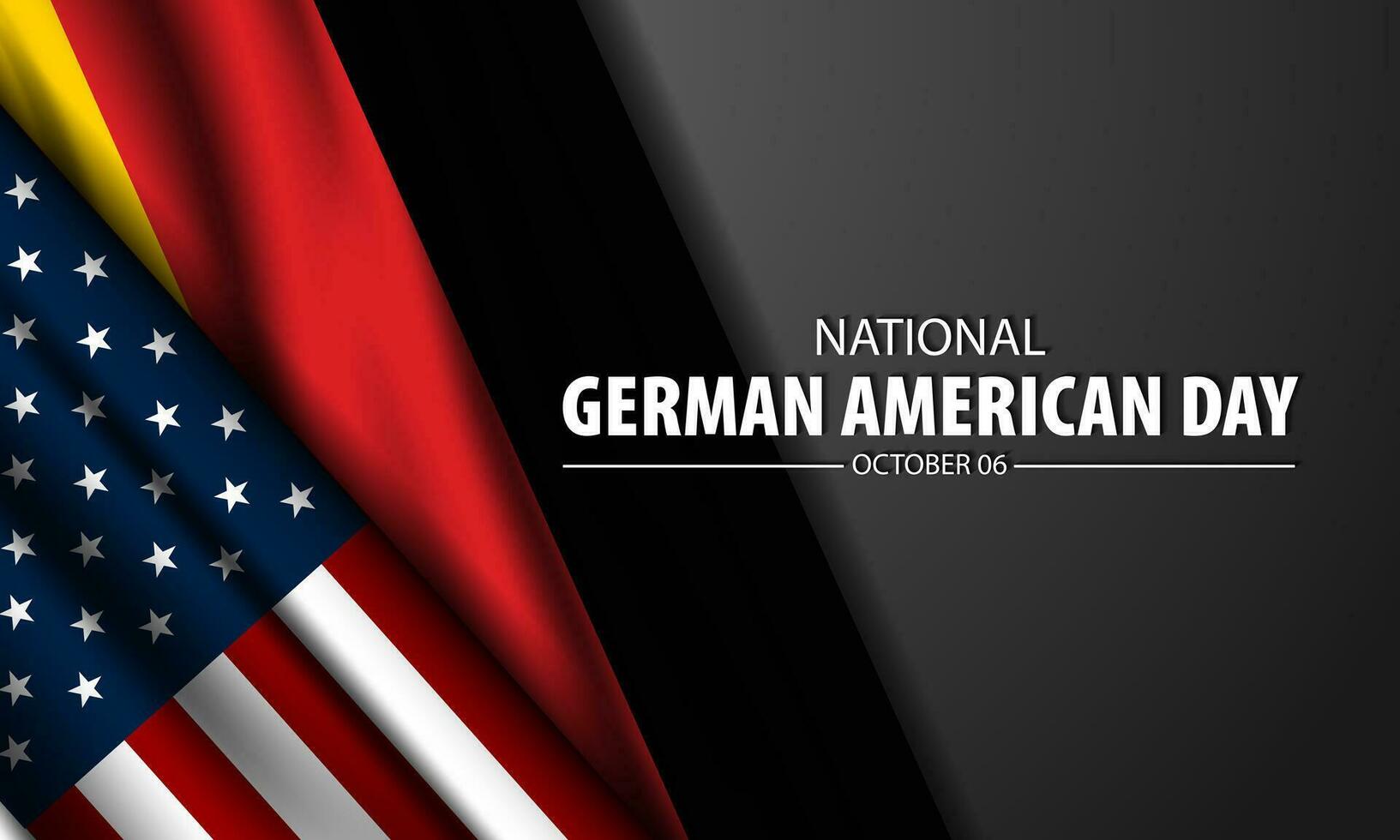 nacional alemán americano día octubre 6 6 antecedentes vector ilustración