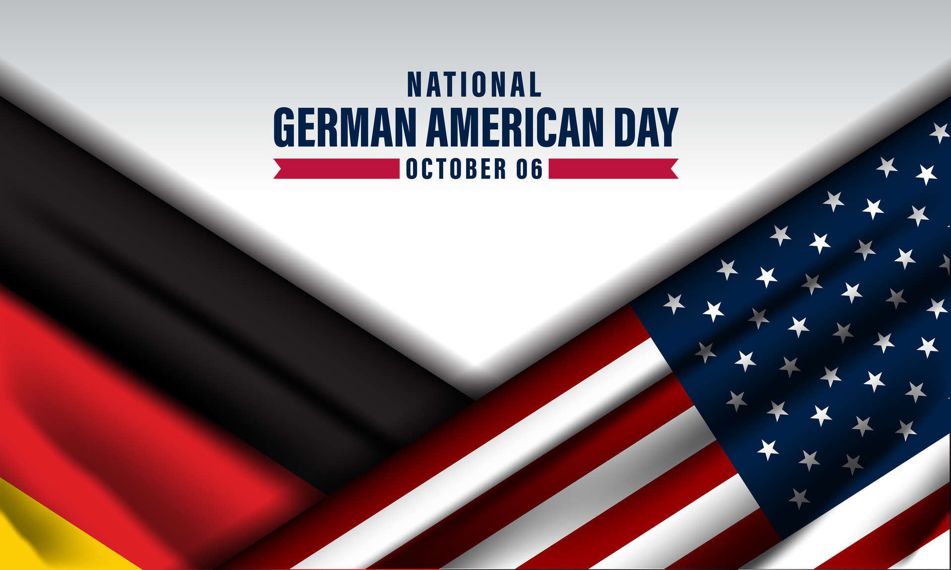 National German American Day October 6 background Vector Illustration