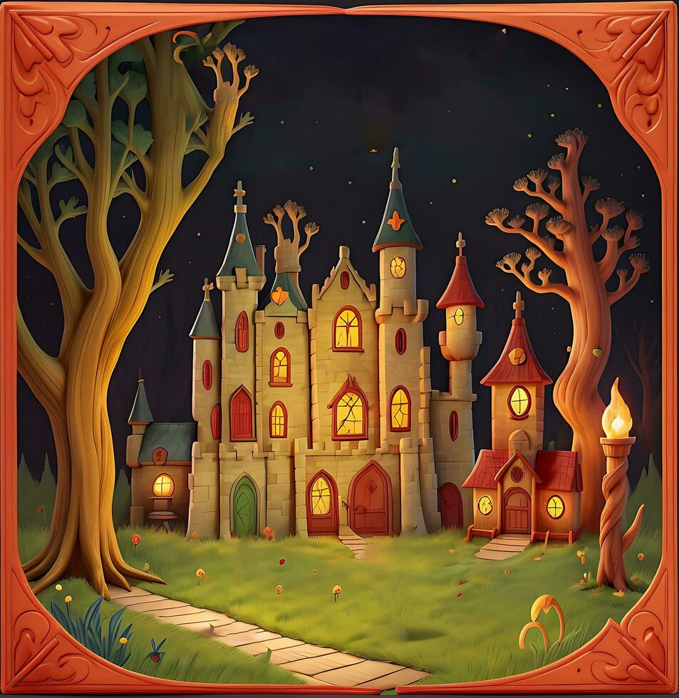 Halloween Background, ai generated photo