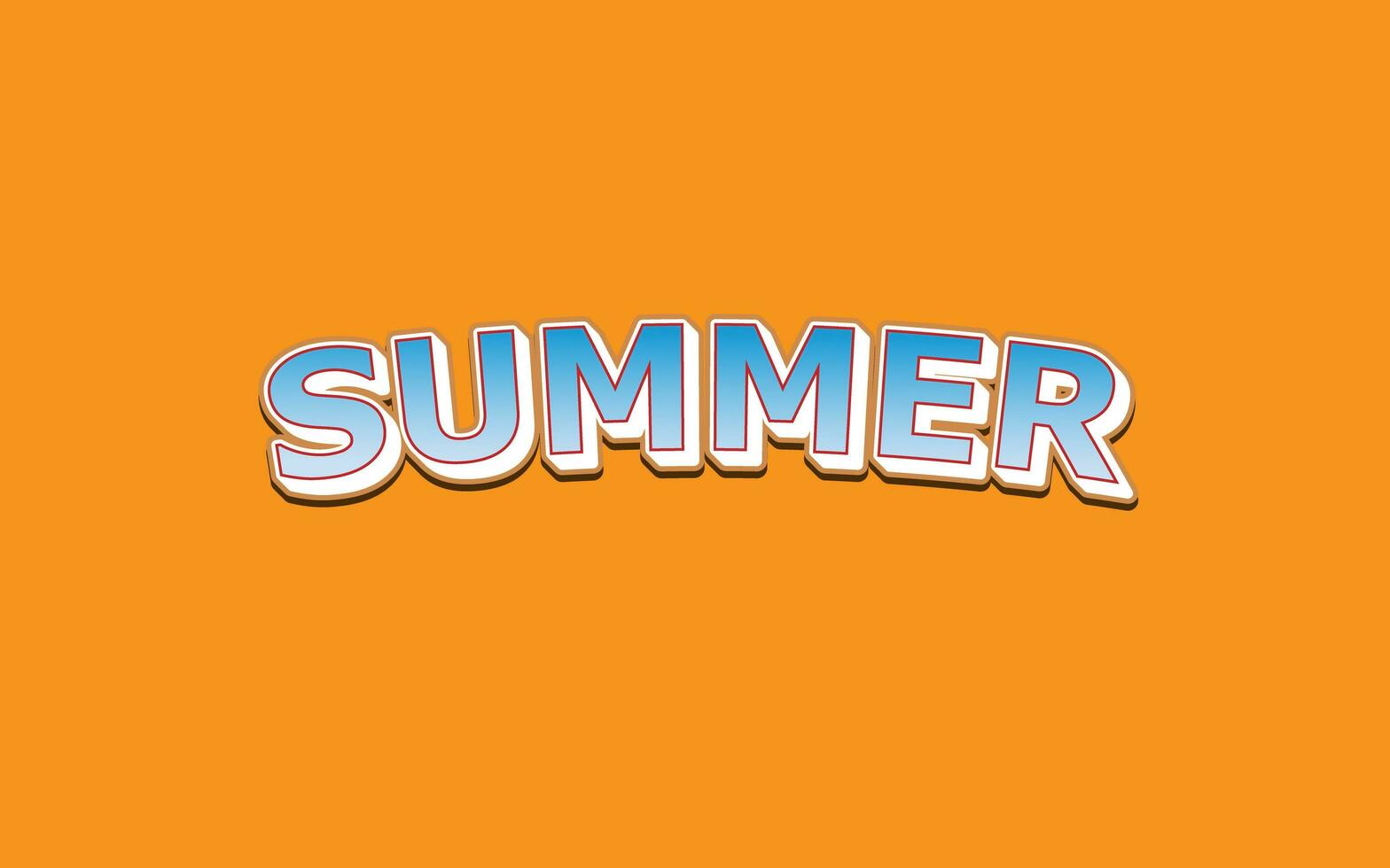 Summer text effect photo