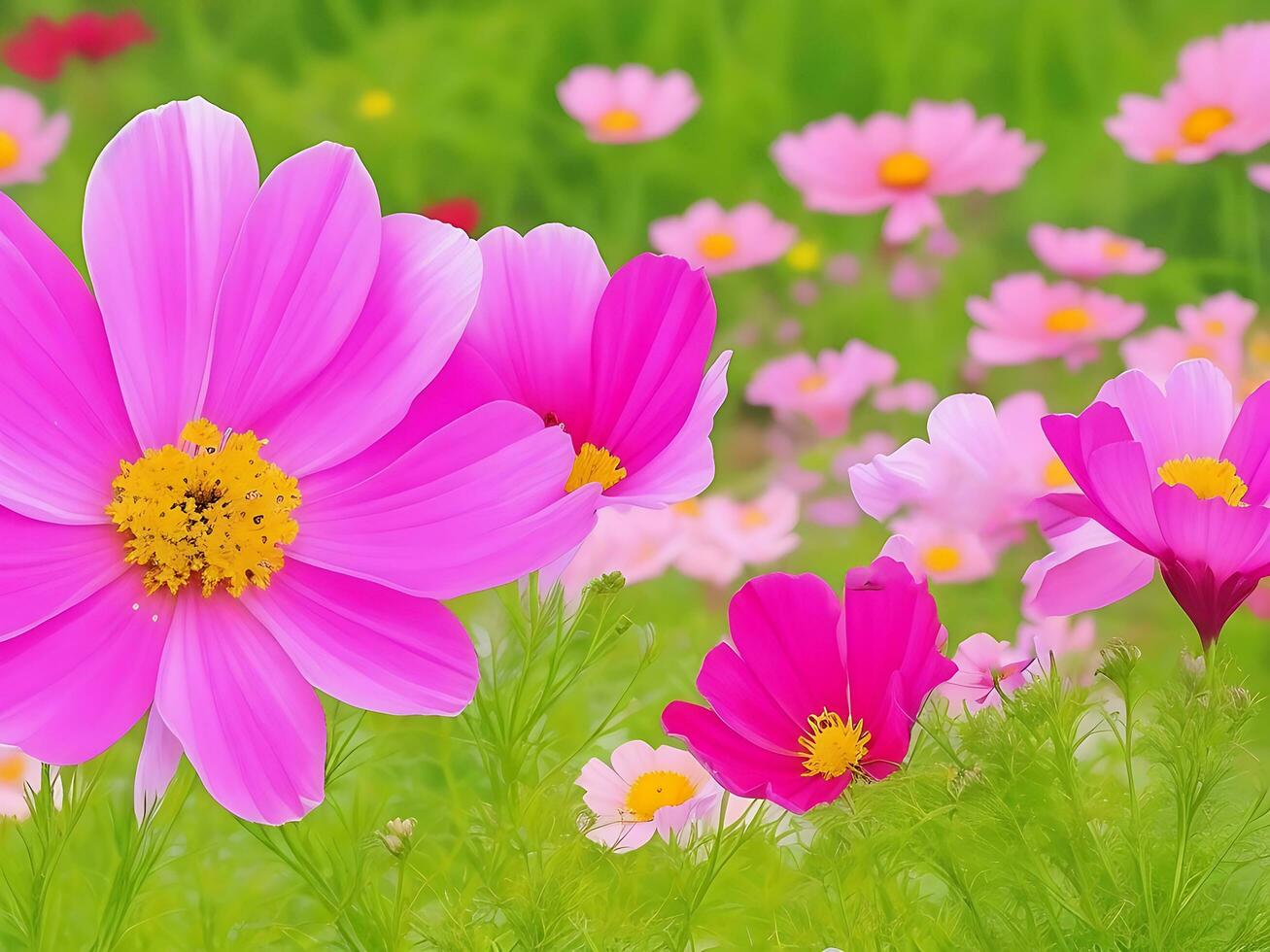 Wild flowers of clover and butterfly in a meadow in nature in the rays of sunlight in summer in the spring close-up of a macro. ai generated photo