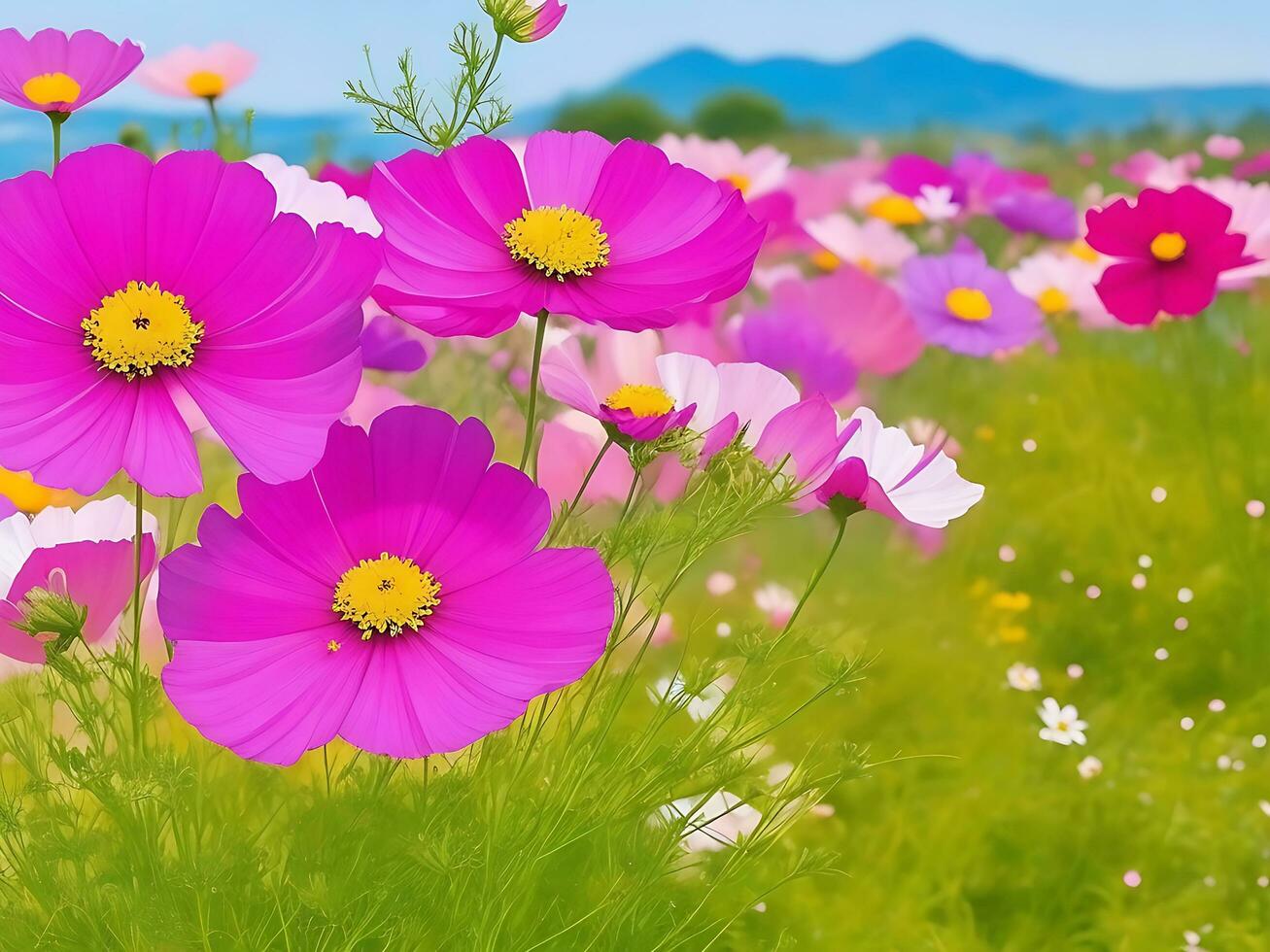 Wild flowers of clover and butterfly in a meadow in nature in the rays of sunlight in summer in the spring close-up of a macro. ai generated photo