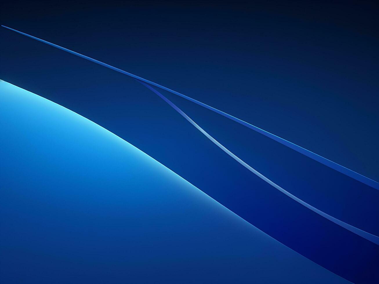 Abstract luxury gradient blue background smooth dark blue with black vignette studio banner, ai generated photo
