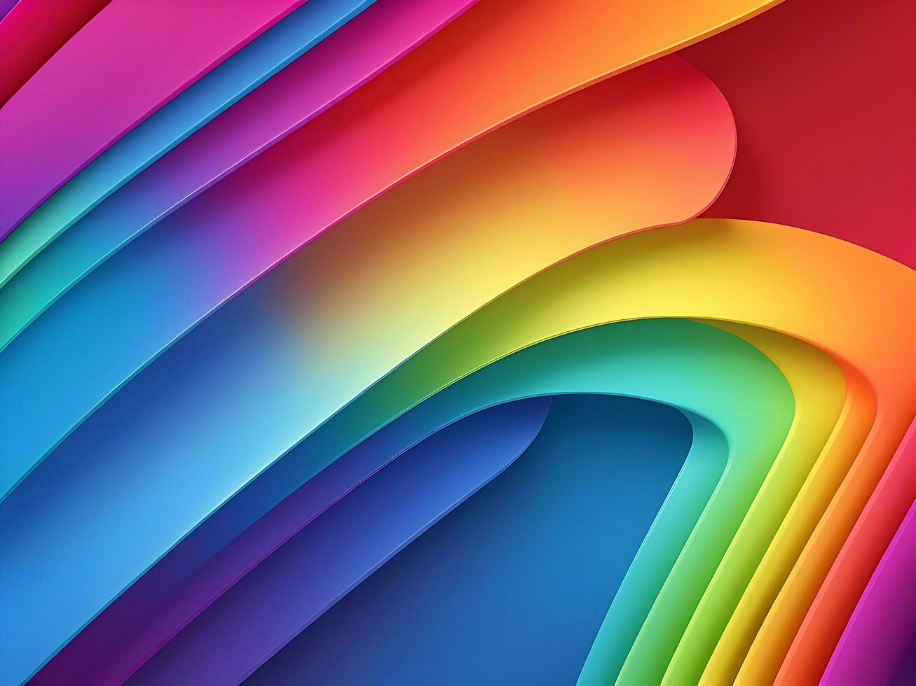 Color spectrums abstract line background, ai generated photo